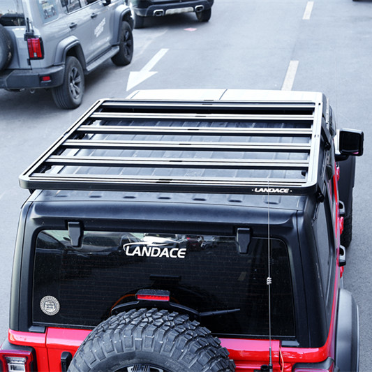 Roof Mount Adjustable Steel Aluminum Alloy Powder Spraying Flat Roof Rack for Jeep