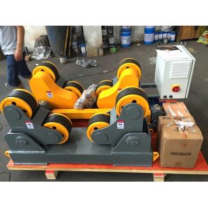 China 40 T Automatic Self Adjustment Pipe Welding Rollers With Wireless Hand Control Box on sale