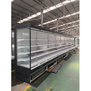 Customized supermarket fruit vegetable chiller, open face refrigerated display