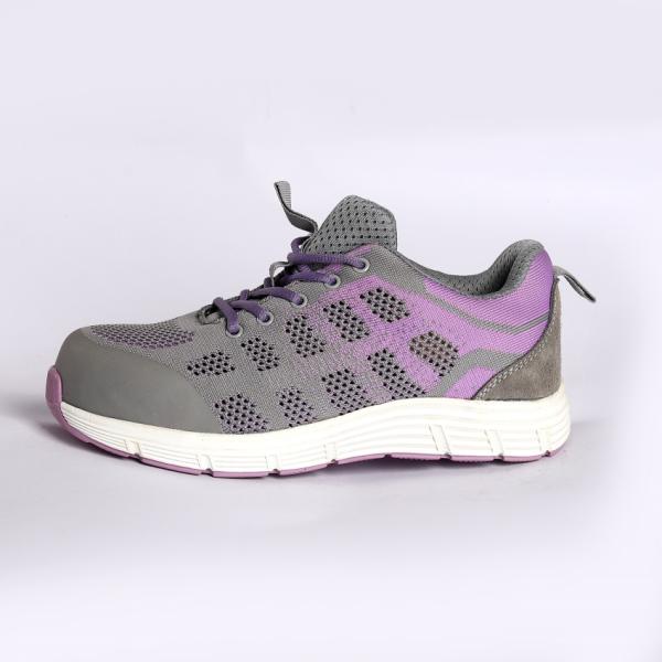 Fly Knit Fabric Steel Toe Lace up ASTM Approved Slip Oil Resistance Work Safety Shoes