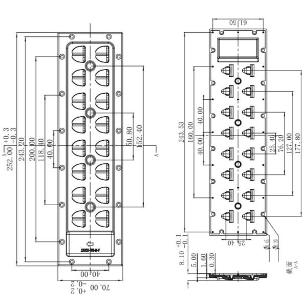 16W 24W 2x8 4x4 16 LED Lens 3535 SMD LED Lens Repair Fastlex LED Board Lens