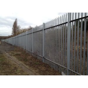 8ft Tall Steel Palisade Fencing