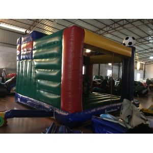 Inflatable soccer combo popular inflatable fussball jump with slide on sale