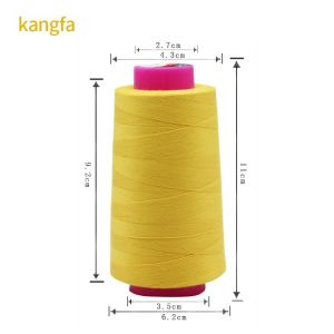 100% Cotton Thread 402 100g Cone Polyester Sewing Thread for Bed Linen Elastic