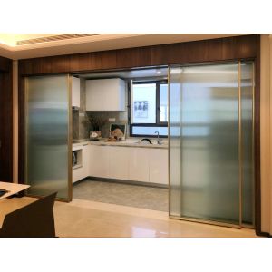 Brushed 0.8mm 6061 T4 Glass Aluminium Door Frame Extrusions