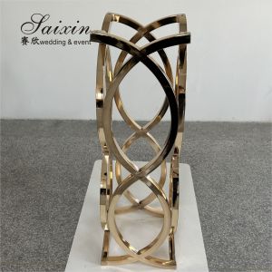 Gold Wedding Flower Stand Centerpiece Unique Metal Flower Stand 97cm