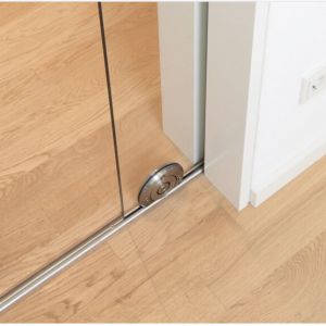 Ice Tempered Glass Door Sliding CE Certificate With Hardware Kit