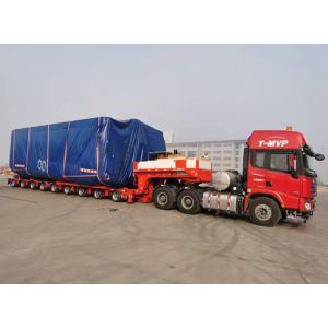 China 8 Line 16 Axles Self Propelled 100-250 Tons Capacity Board Raise And Fall Drop Deck Modular Trailer on sale