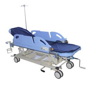 Medical Folding Adjustable Ambulance Patient Transfer Emergency Bed Hospital