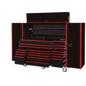1.0-1.5mm Thickness 72" Rolling Tool Box Chest Cabinet with 24 Drawers and Side