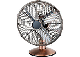 Buy 12 Inch 2 Speed Metal Blade Oscillating Fan 3 Aluminium Blade Rubbed Bronze at wholesale prices