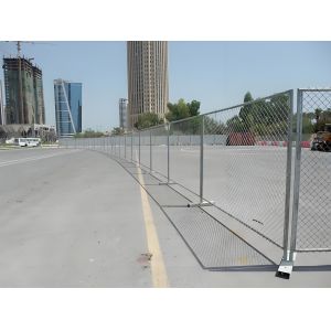 Diamond Mesh Temporary Fence 6x10ft Removable Chain Link Fence