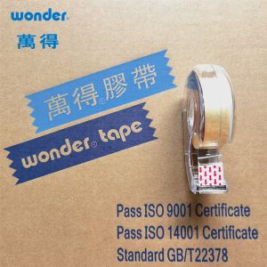 Easy Tearing BOPP Brown Tape , Cutom Yellowish Gift Packing Tape