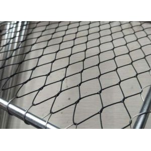 Knotted Black Oxidized Balustrade Cable Mesh 40*40 X Tend Mesh