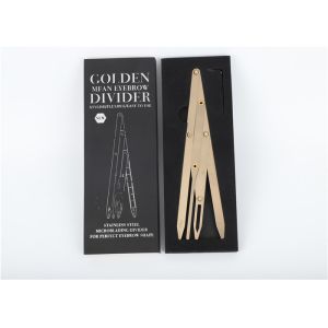 Professional Tattoo Accessories , 4 Prong Stainless Steel Golden Mean Caliper