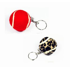 Tennis ball keychain
