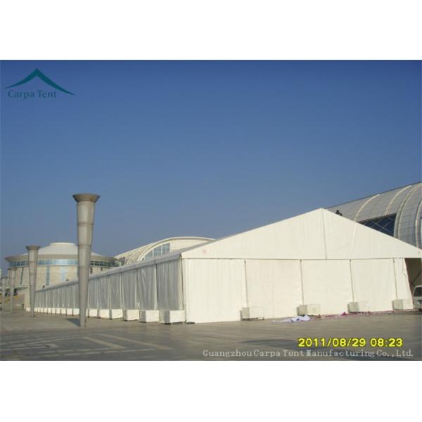 Inner Exhibition Tents Rainproof Canvas Canopy Black Business 15mx30m