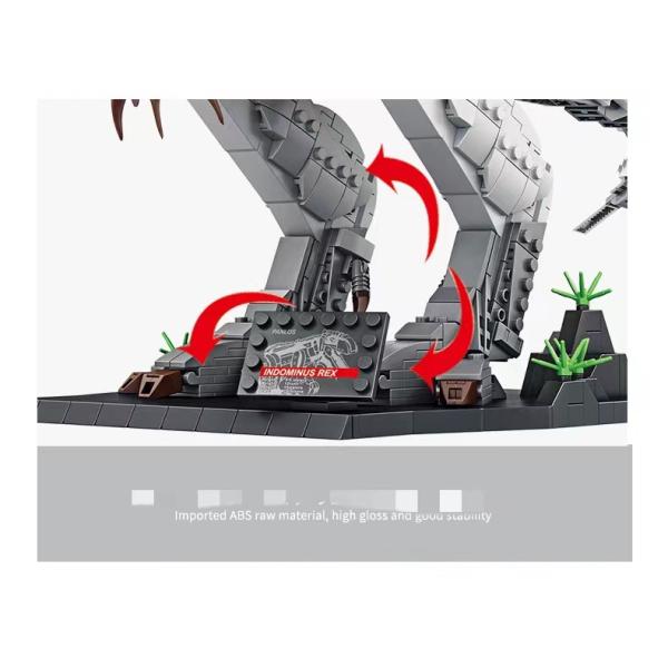 Panrose 611001 Building Blocks Puzzle Brain Dinosaur Series Large Tyrannosaurus Rex Toys