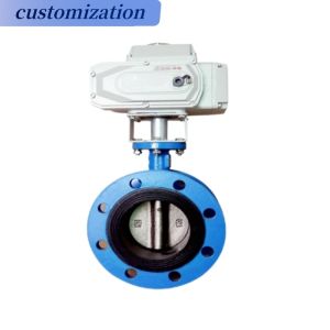Medium Temperature Double Flange Butterfly Valve with Wafer Connection