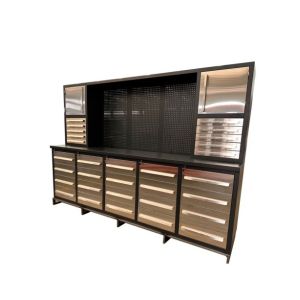 ODM Cold Rolled Steel Garage Storage Workbench with Drawers and Stainless Steel