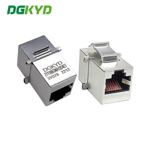 8P8C Has Card Groove CAT.3 With Shielding Modular RJ45 To RJ45 Coupler Shielding