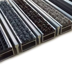 Rubber Brush Insert Aluminium Entrance Mat 6063 T5 650lbs Load