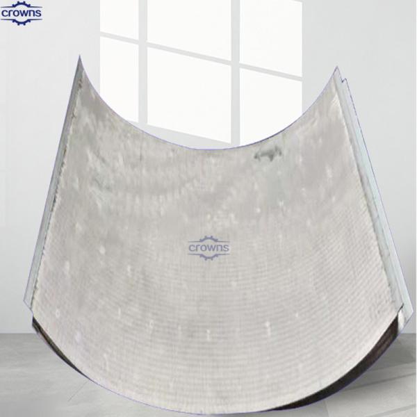 Buy SS316 50micron 75 micron 120 angle wedge wire sieve bend screen for corn starch production at wholesale prices