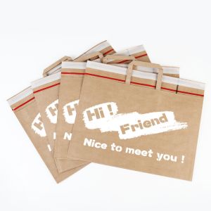 Customizable Biodegradable Kraft Paper Mailing Bags For Clothing