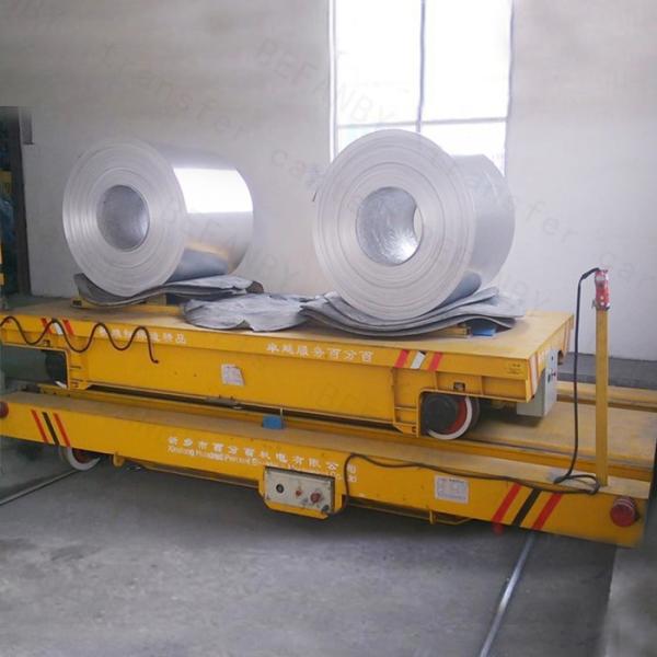 Steel Coil Handling Tail Rail Transfer Trailer With V-Frame