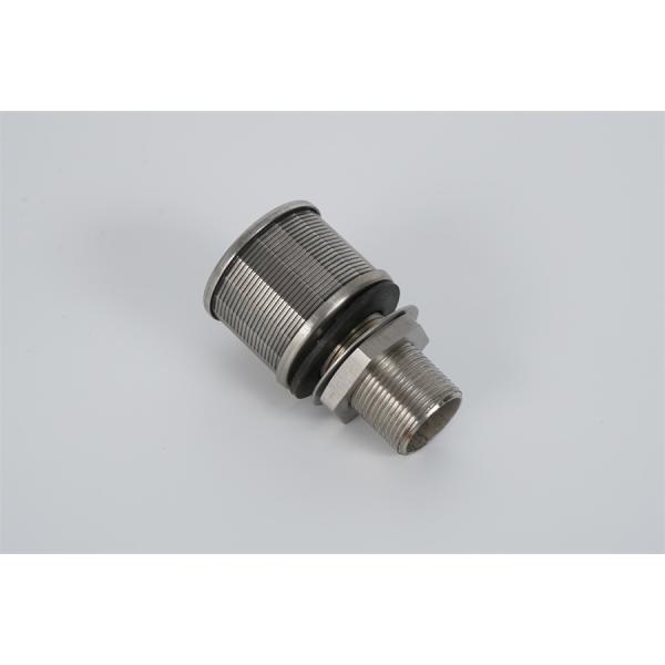 Buy Stainless Steel 316L Wedge Wire Media Retention Nozzle Npt Thread 57mm Diameter at wholesale prices