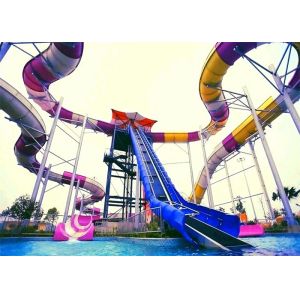 Smooth Anti Ultraviolet High Speed Water Slide 1 Rider / Time