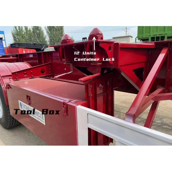 Tri Axle 40 Foot Shipping Container Chassis Trailer for Sale in Congo Boma