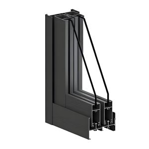 GC80 Aluminum Sliding Window Powder Coating Custom Sliding Windows