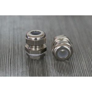 Nickel Plated Electric Brass Waterproof Cable Gland With Rubber Seal Ul Approved