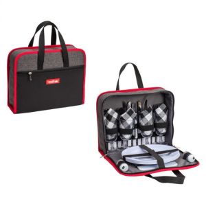 Picnic Backpack handbag Classic 4 Person Insulated Design Waterproof Blanket and