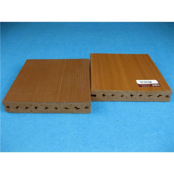 Buy UV Resistant Plastic Outside Wpc Decking Flooring With Smooth Brushed Surface at wholesale prices
