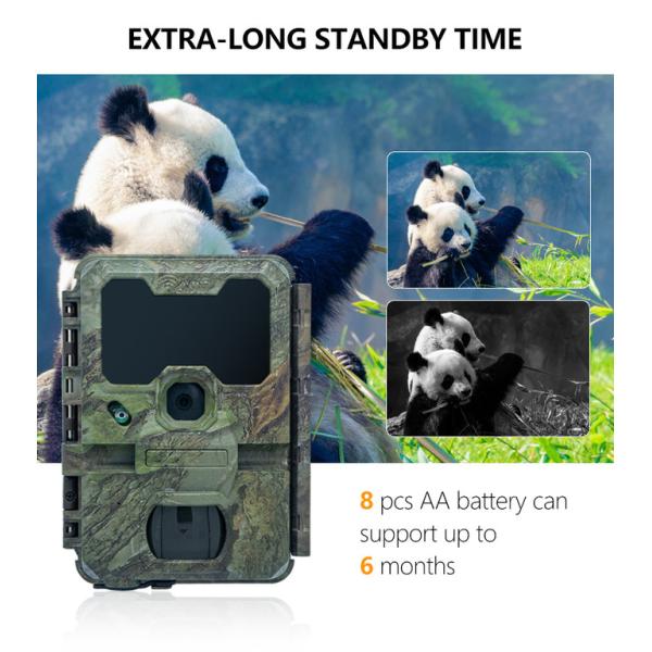 Outdoor Wildlife Hunting Camera up to 512GB Storage 32MP 4K at 30fps KW866 0.25s Response Speed Deer Hunting Camera