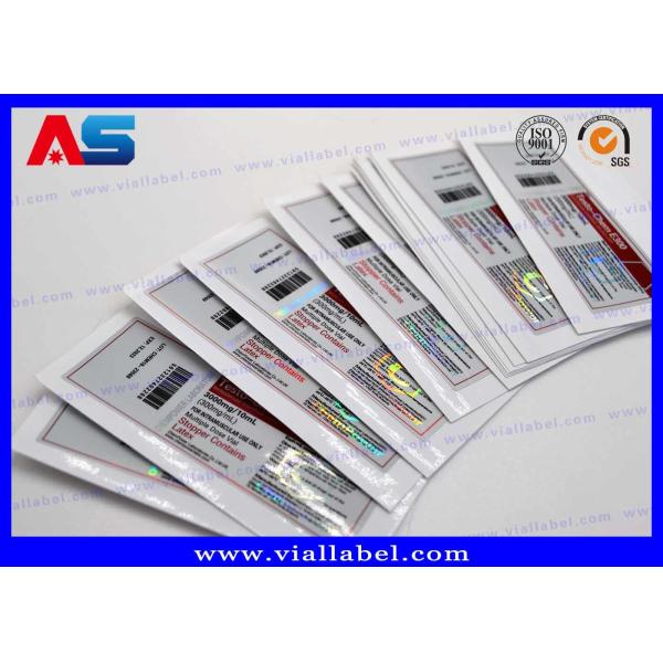 Buy Peptide Bottle Labels Of 10ml Glass Bottles, Medical Private Hologram Labels Printing at wholesale prices