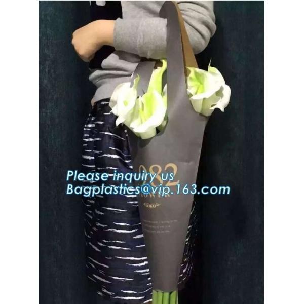 Personalized Creative Design Portable Bouquet Flower Carrier Gift Packing Paper