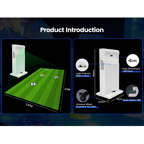 Close-up view of the projection equipment