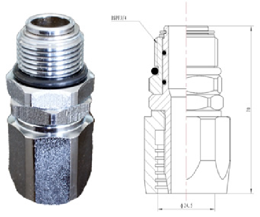 HS-1 Series Swivels for Fuel Hose