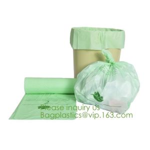 100% Eco-Friendly Material Certified PLA Compostable Bag,Corn Starch T Shirt Bag
