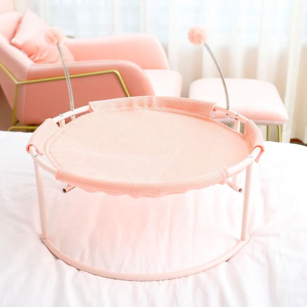 Four Seasons Cat Nest Bed Removable Circular Cushion Pink Green Blue