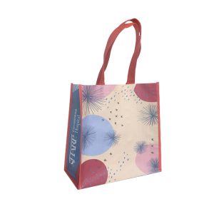 RPET 38x31x16cm 120gsm Laminated Polypropylene Tote Bags