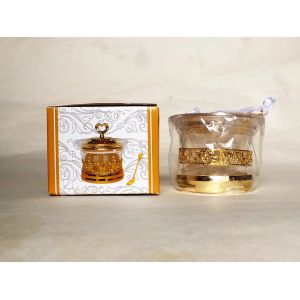 Arabia Exquisite Imitation metal base Louhua Roses Sugar bowl