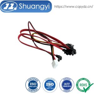 China Right Angle SATA Data & Power Cable Connector Harness – PCB Header to Dual Serial ATA Wire Cable Assembly on sale