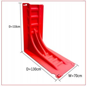 China Height 110cm ABS Plastic Red  Anti-UV Convenient Flood Baffier on sale