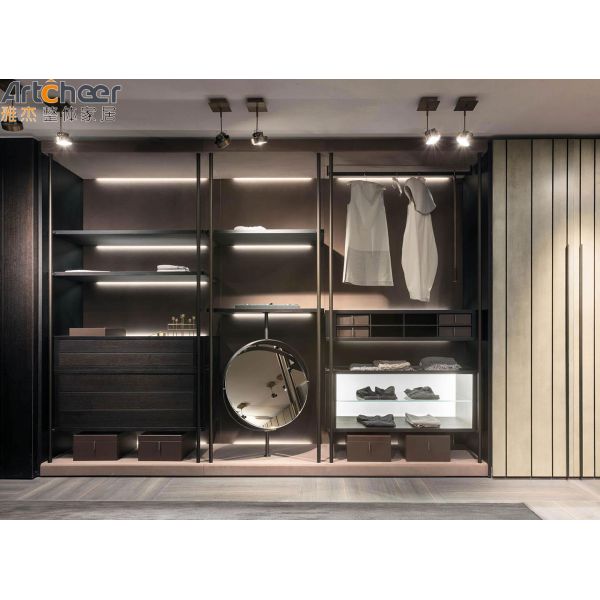 Customized Size Minimalist Design Eco-Friendly Material Walk-In Wardrobe Closet