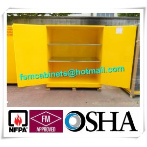 Yellow Industrial Safety Cabinets , Flame Proof Storage Cabinets For Waste