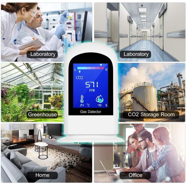 CO2 Carbon Monoxide Detector , Indoor Air Quality Alarm NDIR Sensor